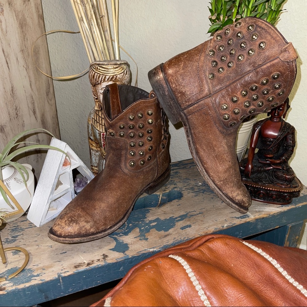 Women’s FRYE Leather Ankle Boots Size 10B